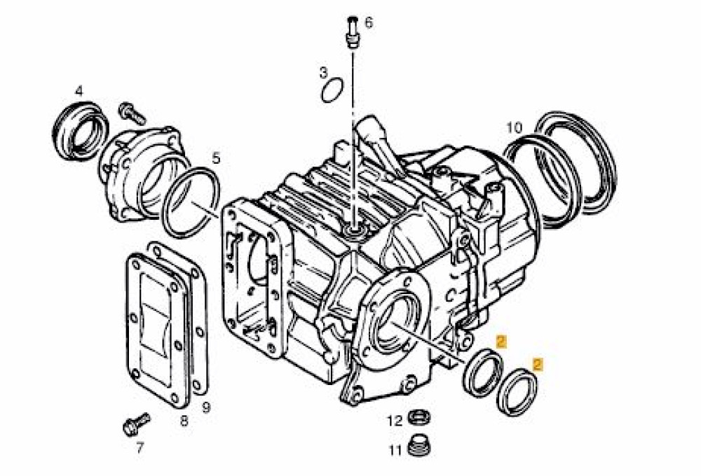 Simmerring klein Calibra Vectra A Opel Vauxhall